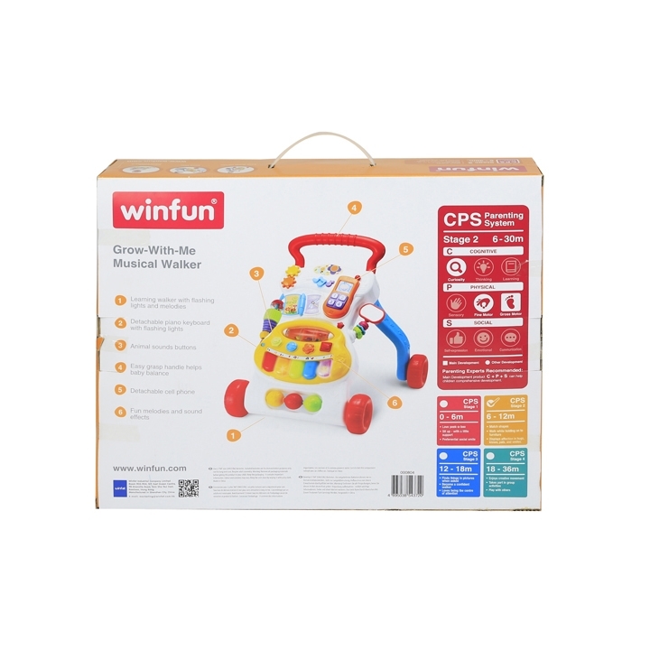 Winfun Grow-With-Me Musical Walker — view 3